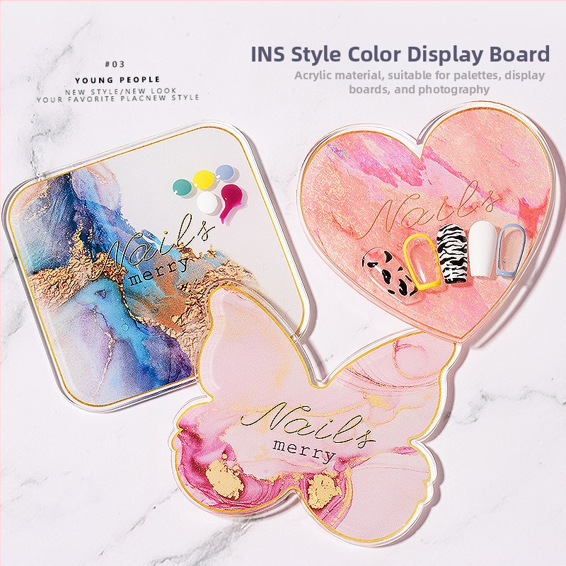 Nagu demonstrācijas plate, akrila geļa palete, zīmols Han Finger Edge, 30 g, modeļa Display board