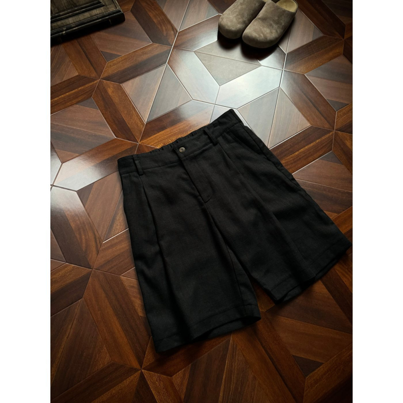 Muške ljetne šorceve od lana, ljeto, brzo sušeće, ravni kroj, mikroelastičnost