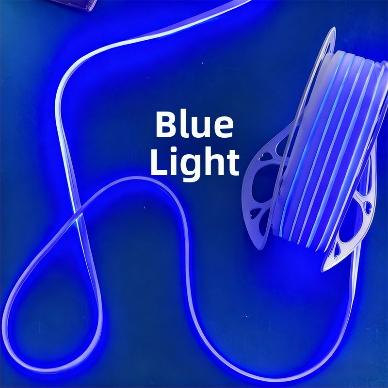 Neon LED juostelė 2835, 120 LED/m, IP65 atspari vandeniui, 8W, įėjimas 12-24-110-220V