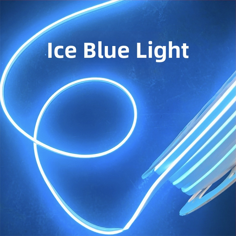 Neon LED juostelė 2835, 120 LED/m, IP65 atspari vandeniui, 8W, įėjimas 12-24-110-220V