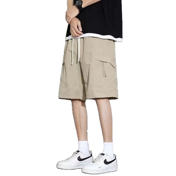 Muške sportske šorceve kratke s Ice Silk brzo sušećim najlonom, mikroelastičnost, ravni kroj, ljeto 2025