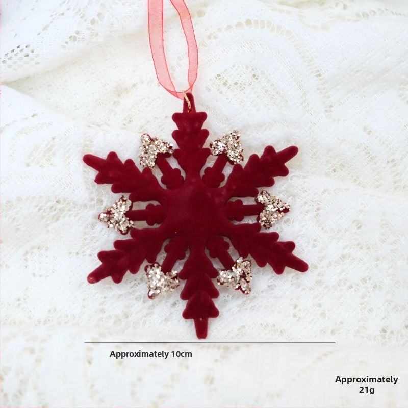 Heartful flocking Icicle Ziemassvētku eglītes dekors – Ziemassvētku dāvanu kulons