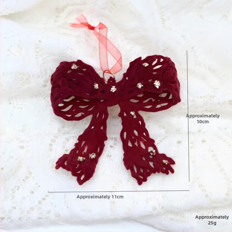 Heartful flocking Icicle Ziemassvētku eglītes dekors – Ziemassvētku dāvanu kulons