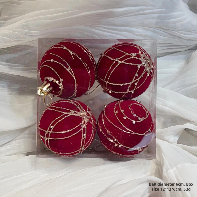 Heartful flocking Icicle Ziemassvētku eglītes dekors – Ziemassvētku dāvanu kulons