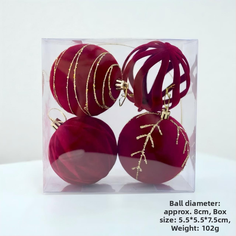 Heartful flocking Icicle Ziemassvētku eglītes dekors – Ziemassvētku dāvanu kulons