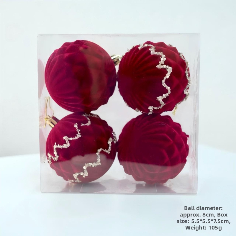 Heartful flocking Icicle Ziemassvētku eglītes dekors – Ziemassvētku dāvanu kulons