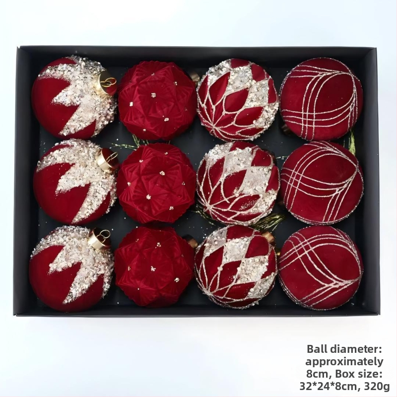 Heartful flocking Icicle Ziemassvētku eglītes dekors – Ziemassvētku dāvanu kulons