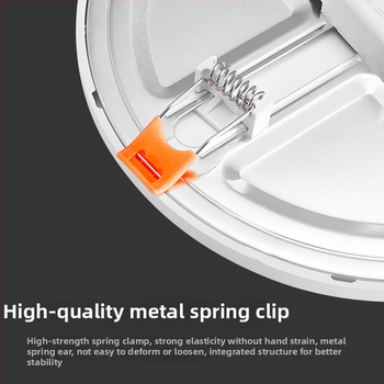 Downlight LED încastrat cu design deschis, forme pătrate sau rotunde, 220V, montaj ascuns, 3000K/4000K/6000K