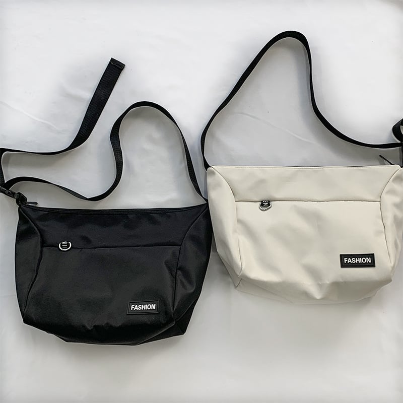 Geantă de pânză Grapefruit Green Tea – nailon, stil crossbody/tote, fermoar, căptușeală din poliester, formă orizontală