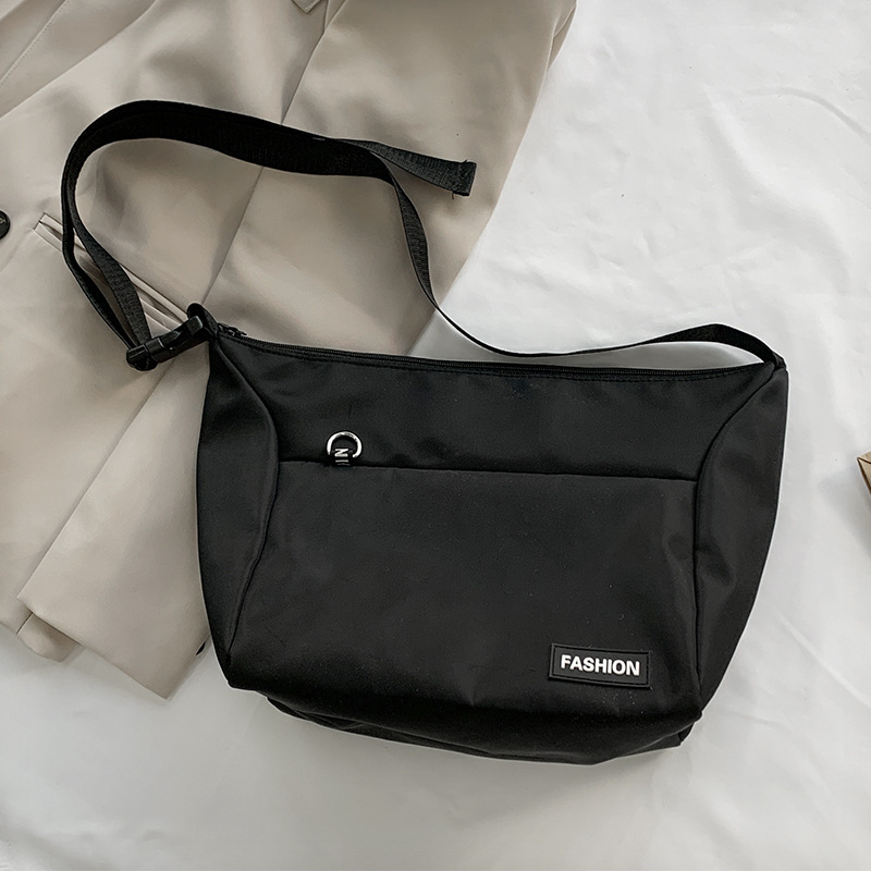 Geantă de pânză Grapefruit Green Tea – nailon, stil crossbody/tote, fermoar, căptușeală din poliester, formă orizontală