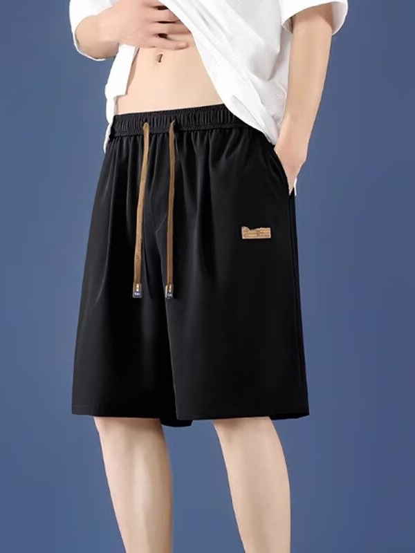 Muške sportske šorceve – slobodan kroj, dužina do bedara, poliester 95% (mješavina kemijskih vlakana), mikro-stretch, ljetni stil