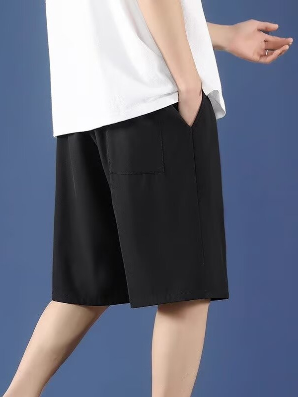 Muške sportske šorceve – slobodan kroj, dužina do bedara, poliester 95% (mješavina kemijskih vlakana), mikro-stretch, ljetni stil