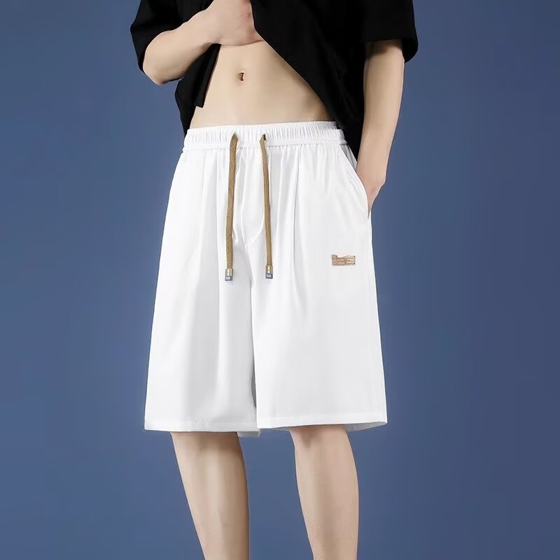 Muške sportske šorceve – slobodan kroj, dužina do bedara, poliester 95% (mješavina kemijskih vlakana), mikro-stretch, ljetni stil