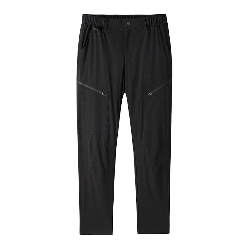 Greitai džiūstančios kelnės, slim-fit tiesus kirpimas, vientisas raštas, audinys 86% nailonas, 14% spandeksas, unisex