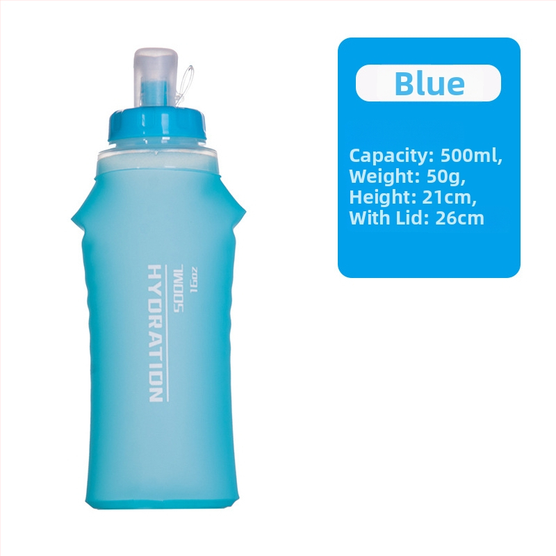 AFISHTOUR Υπαίθριο μαλακό δοχείο νερού, TPU, φορητός και αναδιπλούμενος σχεδιασμός, με προσαρμοσμένο λογότυπο, unisex