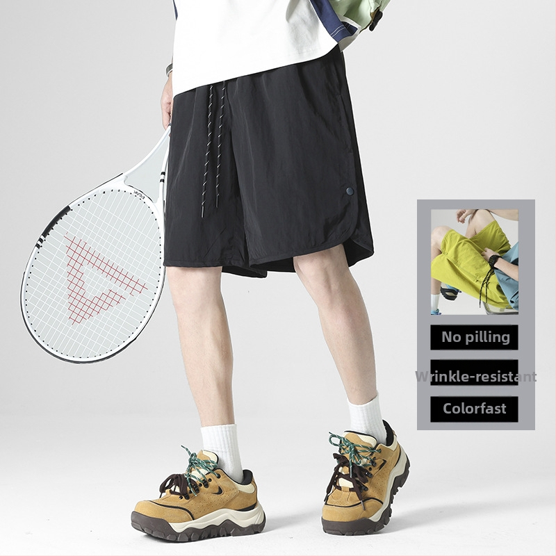 Seegave vīriešu šorti amerikāņu stilā, 100% neilons, taisns griezums, koledžas stils, vasara 2025