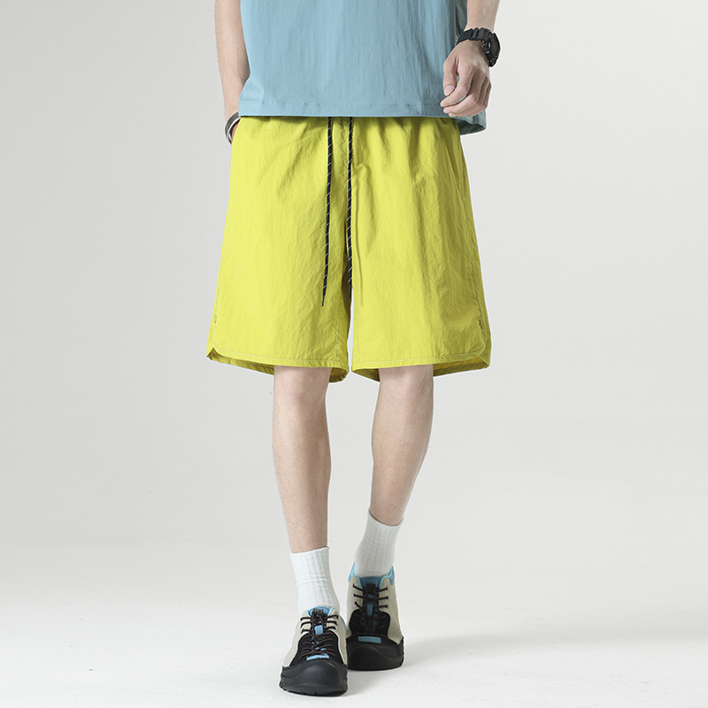 Seegave мъжки американски стил къси панталони, 100% найлон, права кройка, колежански стил, лято 2025