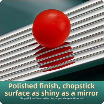 316 nerūdijančio plieno valgymo lazdelės, kvadratinės ir ilgos, neslystančios, atsparios pelėsiams, su animaciniu raštu, namų stalo įrankiai