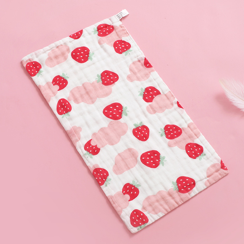 Šešių sluoksnių kūdikių rankšluostis, sugeriantis, minkštas, su spauda, 100% medvilnė