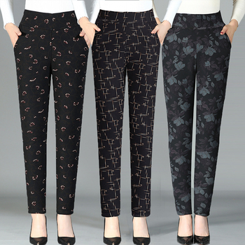 Дамски зимни панталони с висока талия, тясна кройка и топла изолация