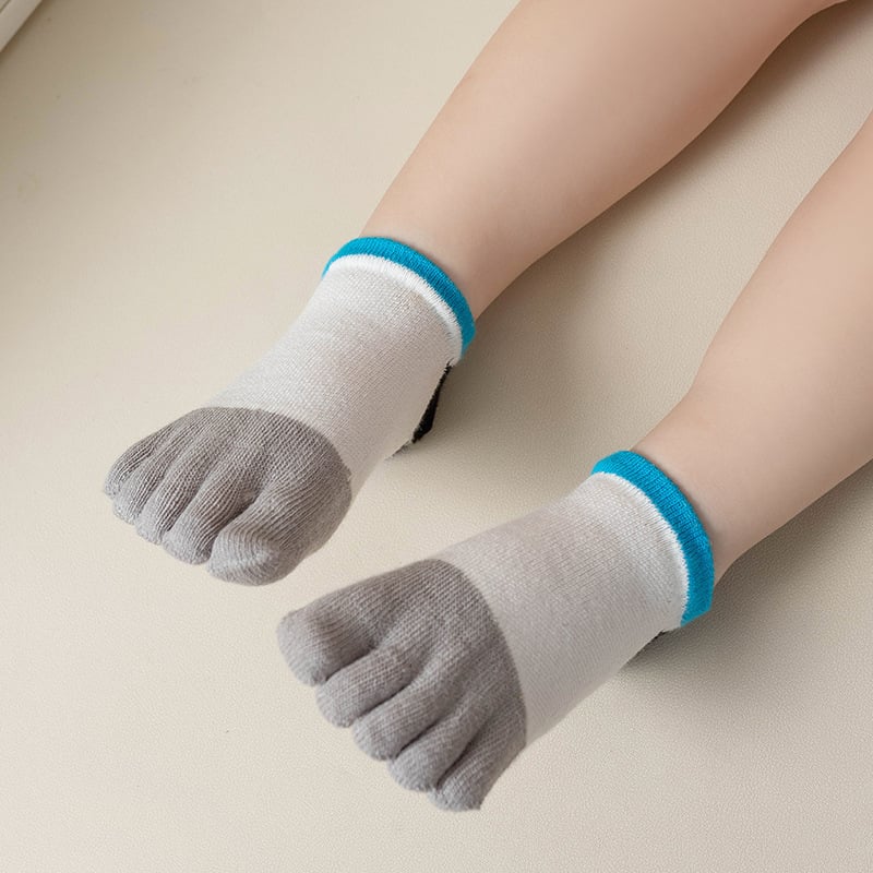Dječje čarape s pet prstiju, prozračne, upijaju znoj, kratke, višebojne, unisex