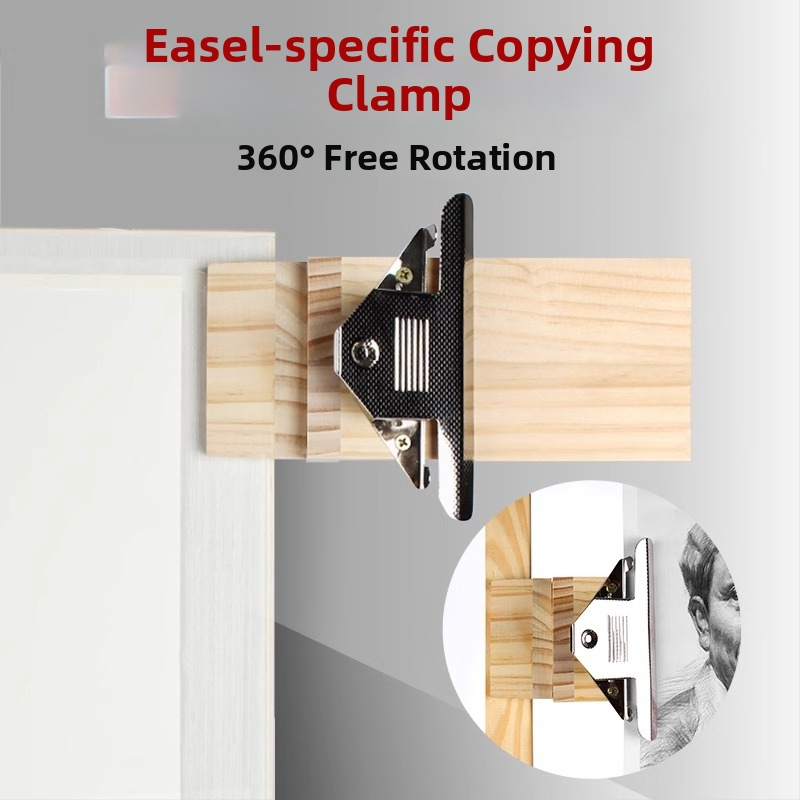 Fából készült festőklipsz művészeti hallgatók számára, paletta-klipsz és skicc tartó