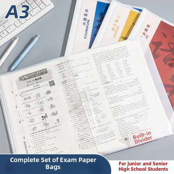 Plastikinė testinių lapų organizavimo byla su skaidriais įdėklais, modelis Hc-652, 20 pusl., storis 60, pritaikymas galimas