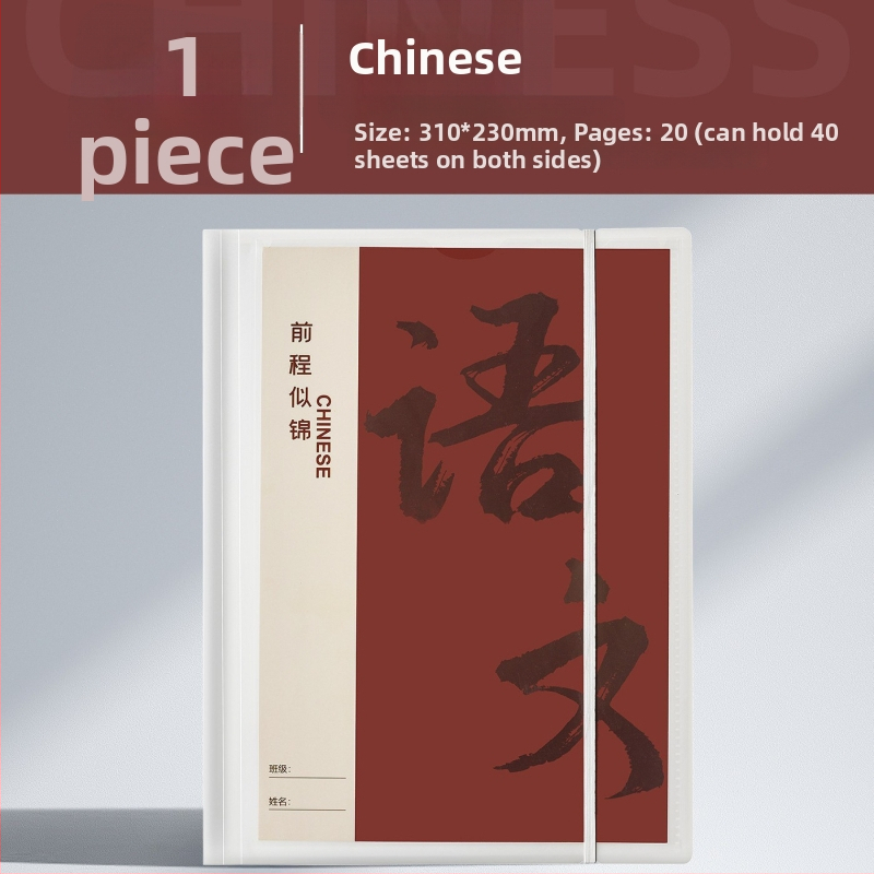 Plastikinė testinių lapų organizavimo byla su skaidriais įdėklais, modelis Hc-652, 20 pusl., storis 60, pritaikymas galimas