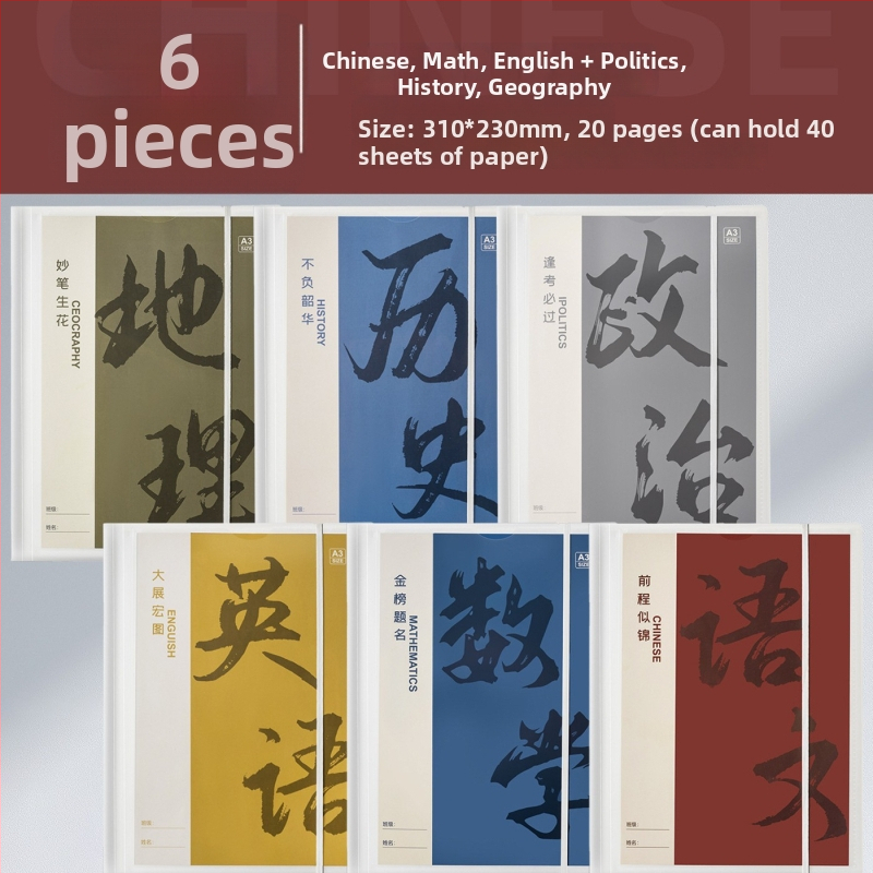 Plastikinė testinių lapų organizavimo byla su skaidriais įdėklais, modelis Hc-652, 20 pusl., storis 60, pritaikymas galimas