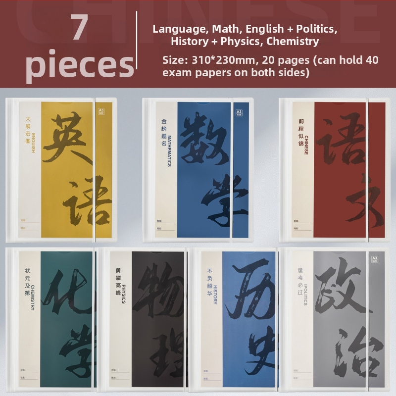 Plastikinė testinių lapų organizavimo byla su skaidriais įdėklais, modelis Hc-652, 20 pusl., storis 60, pritaikymas galimas