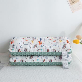 Vaikų pagalvė iš medvilnės su Bubble Velvet audiniu, AB dvipusis raminantis pagalvė, stačiakampis, pagalvės kamieno aukštis 1–5 cm, užpildas 200 g poliesterio