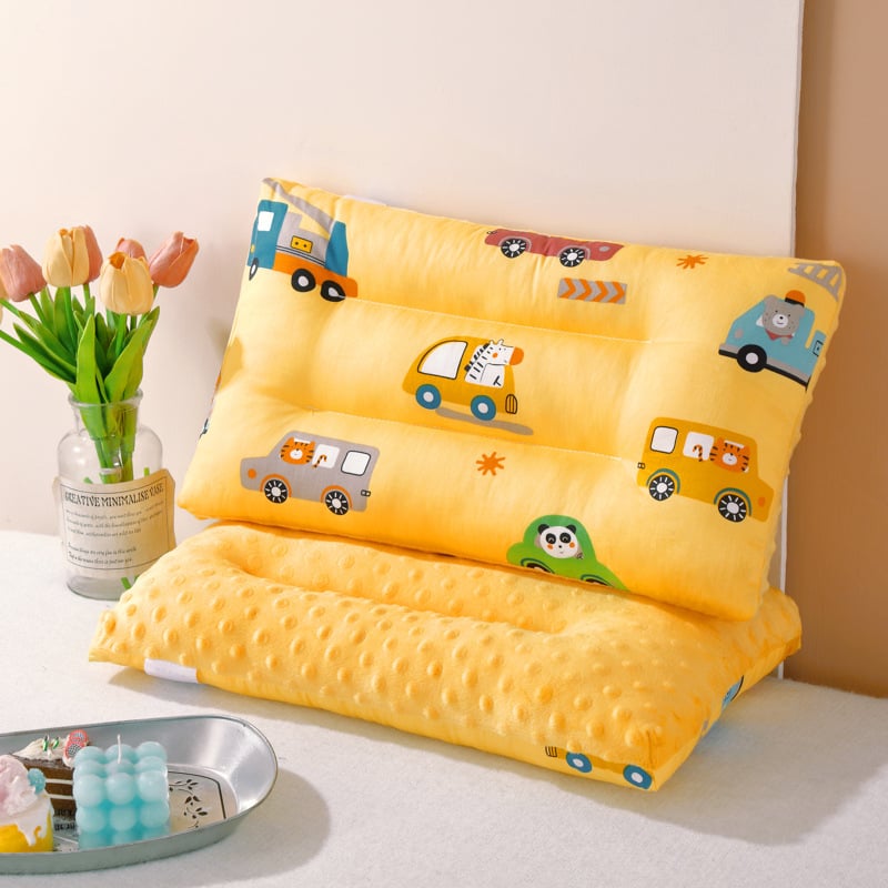 Vaikų pagalvė iš medvilnės su Bubble Velvet audiniu, AB dvipusis raminantis pagalvė, stačiakampis, pagalvės kamieno aukštis 1–5 cm, užpildas 200 g poliesterio