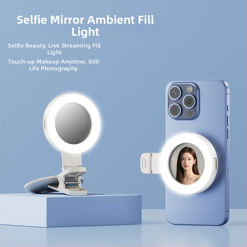 LED papildomas apšvietimas mobiliajam telefonui — nešiojamas rankinis apšvietimas tiesioginiams transliacijoms ir nuotraukoms, trys spalvų temperatūros, galia mažiau nei 10W, 220V