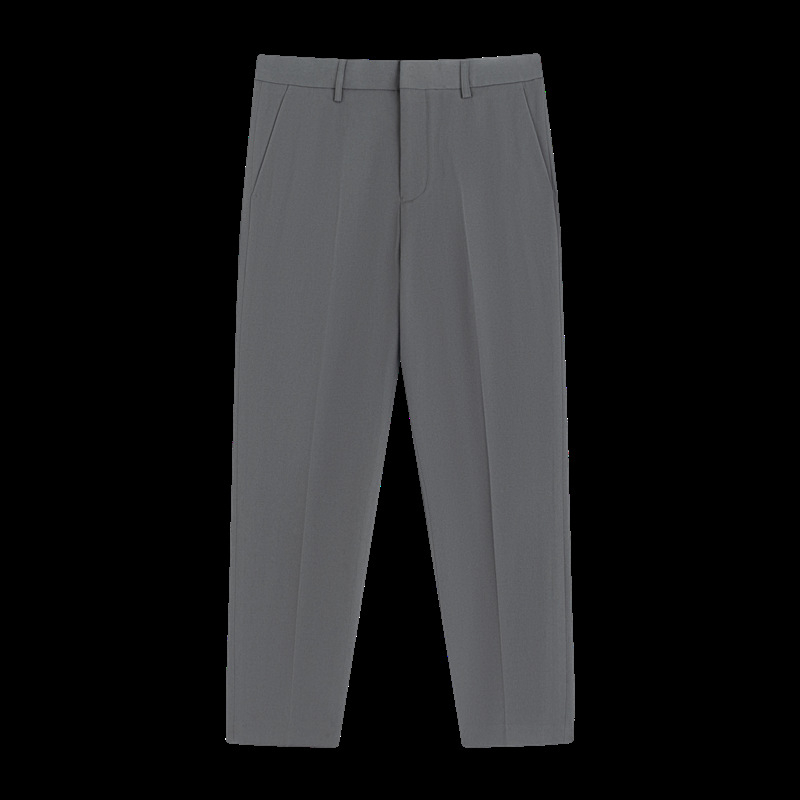 Muške hlače za poslovni i ležerni stil – slim fit, otporne na nabore, poliester, duljina 9/10