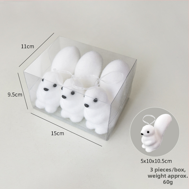 Ziemassvētku eglītei polārā lāča rotājums, burbuļu materiāls, zīmols Nuchi, karikatūras stils, mūsdienīgs minimālisms, Ziemassvētku dekors