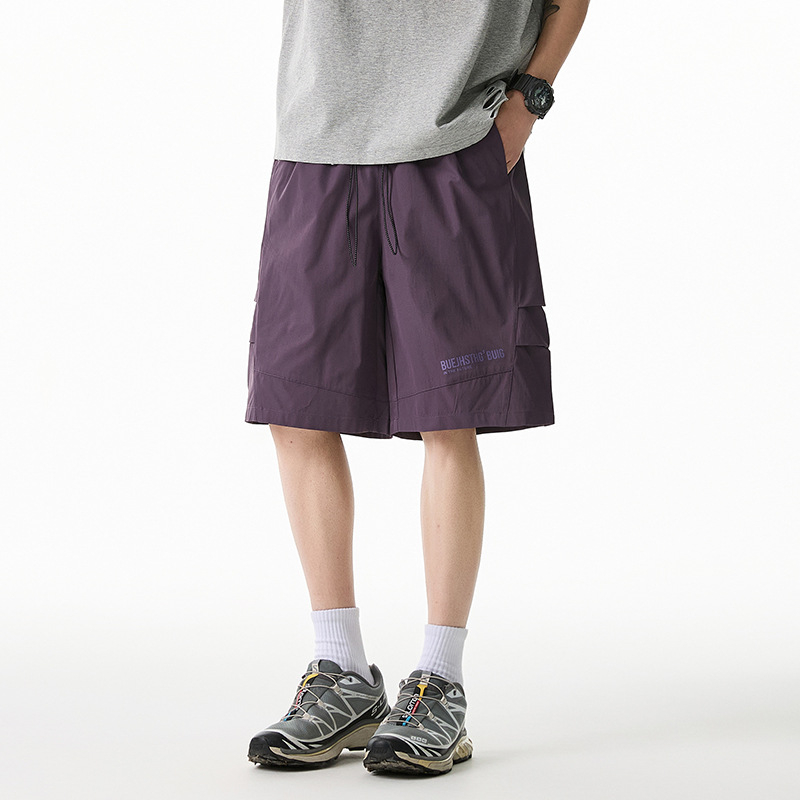 Seegave vyriški cargo šortai – greitai džiūstantis poliesteris, tiesus kirpimas, vasara 2025