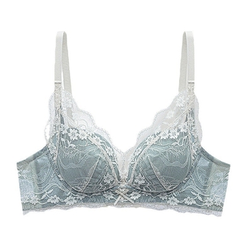 Nailoninė nėrinių liemenėlė mažoms krūtinėms, 3/4 puodelio, vidutinio formos kaušelis, push-up, šoninė parama, reguliuojami dirželiai, patogu, nugaros užsegimas su keturiais kabliukais