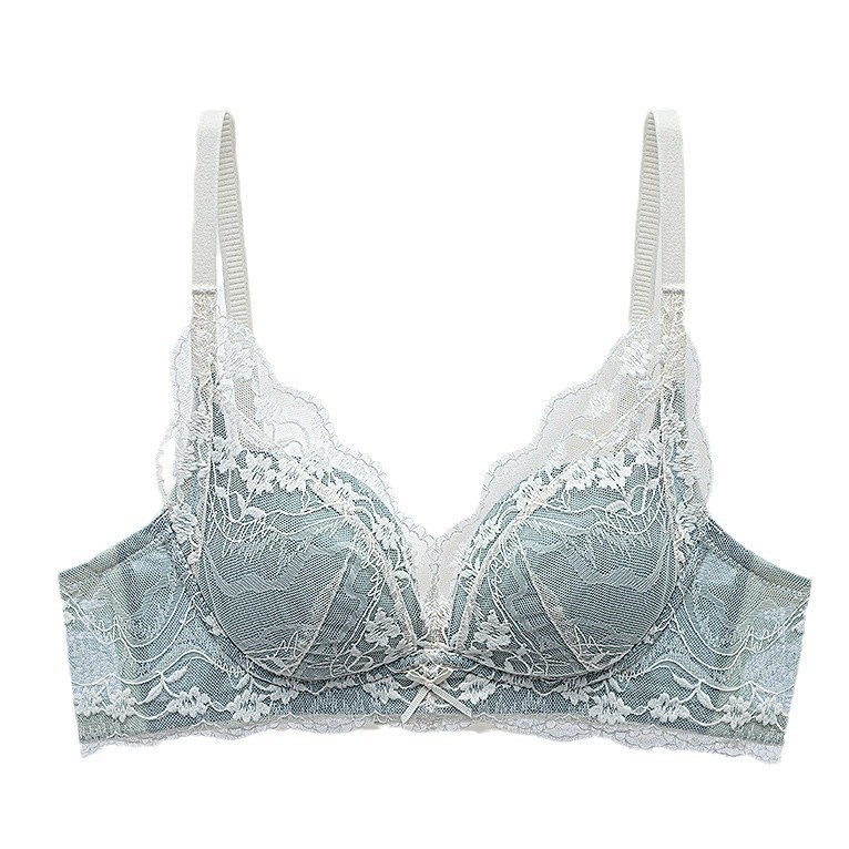 Nailoninė nėrinių liemenėlė mažoms krūtinėms, 3/4 puodelio, vidutinio formos kaušelis, push-up, šoninė parama, reguliuojami dirželiai, patogu, nugaros užsegimas su keturiais kabliukais