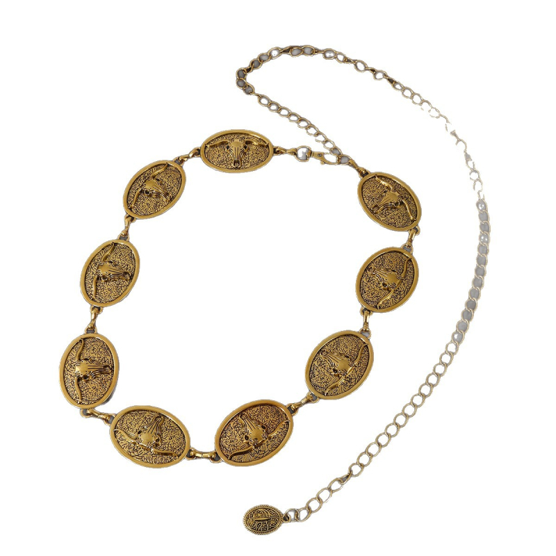 Metalinė juosmens grandinė moterims, laisvas stilius, suaugusiesiems