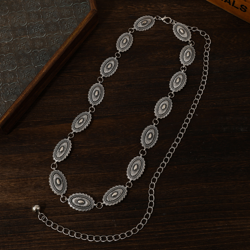 Metalinė juosmens grandinė moterims, laisvas stilius, suaugusiesiems