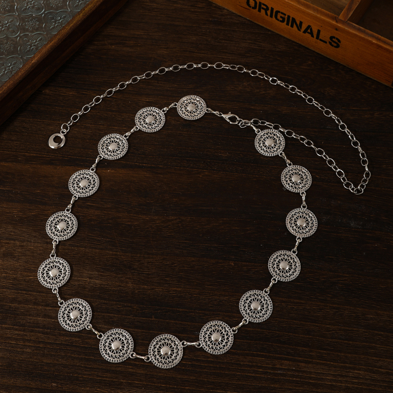 Metalinė juosmens grandinė moterims, laisvas stilius, suaugusiesiems