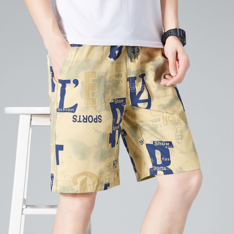 Vyriškos kasdieninės capri kelnės, 100% medvilnė, kvėpuojančios, tiesus kirpimas, vasara, vintažinis stilius