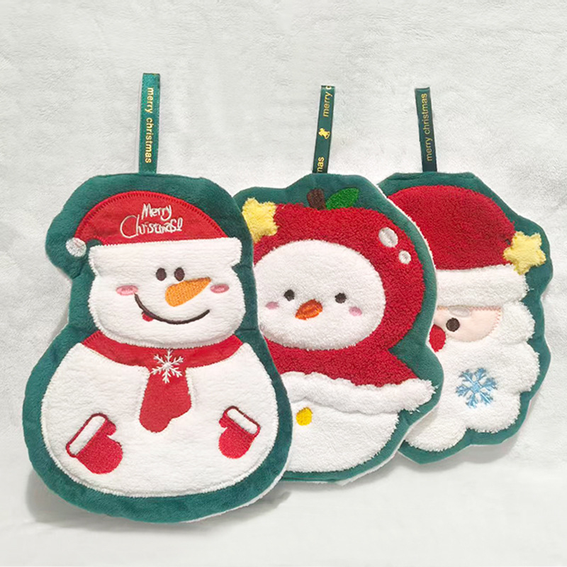 Rankų rankšluostis, išsiuvinėtas iš koralinio fliso, 150D, 50–80 g, personalizavimas galimas