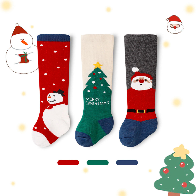 Xuwei Baba térdhosszú zokni, pamut, újszülött 0–1 éves, Jacquard kötés