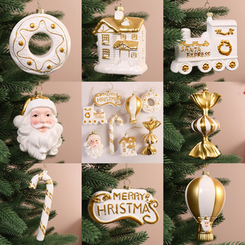 Πλαστικό κρεμαστό για τα Χριστούγεννα, μπάλα με μορφή Αγίου Βασίλη (ειδικού σχήματος), DIY διακόσμηση για το δέντρο