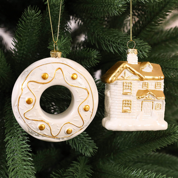 Πλαστικό κρεμαστό για τα Χριστούγεννα, μπάλα με μορφή Αγίου Βασίλη (ειδικού σχήματος), DIY διακόσμηση για το δέντρο