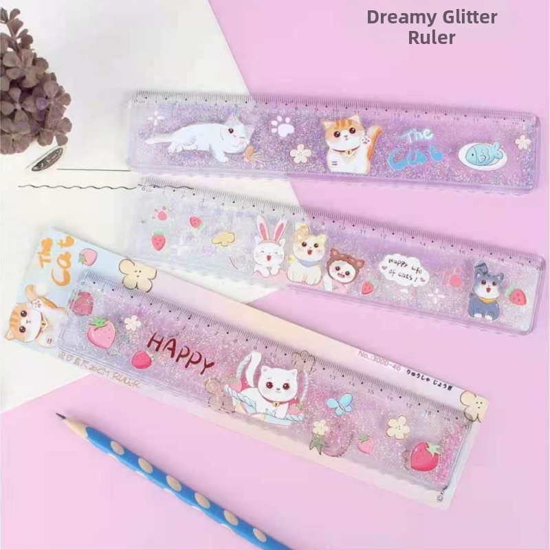 Plastmasas lineāls, modelis 3000, 55 g, logotipa druka, pielāgošana