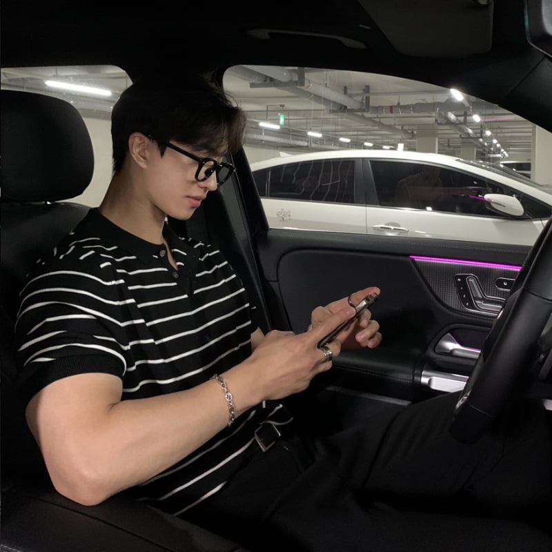 ASCLO Raštuotos akrilo puloveriniai marškinėliai su polo apykakle, trumpomis rankovėmis, laisvas kirpimas