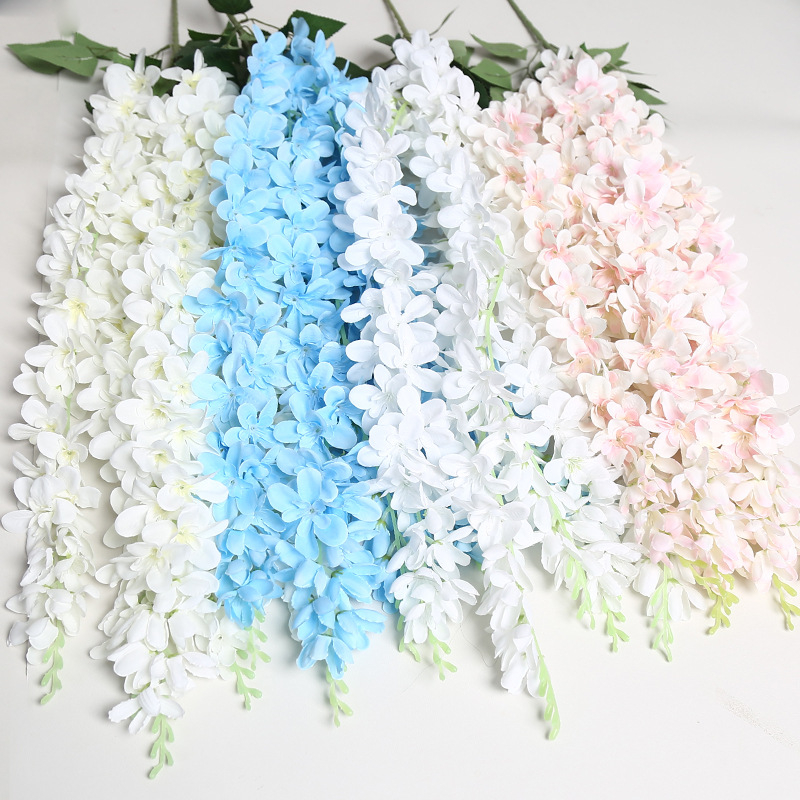 Zīda Magnolia sienas vainags kāzām un mājas dekoram — Lichao, modelis 5 forks of magnolia-1, zīda ziedi, Magnolia šķirne, kāzas, laukos, fotogrāfiju rekvizīti