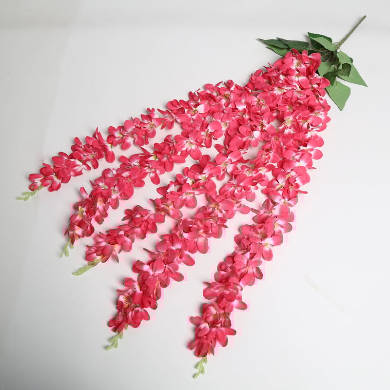 Zīda Magnolia sienas vainags kāzām un mājas dekoram — Lichao, modelis 5 forks of magnolia-1, zīda ziedi, Magnolia šķirne, kāzas, laukos, fotogrāfiju rekvizīti